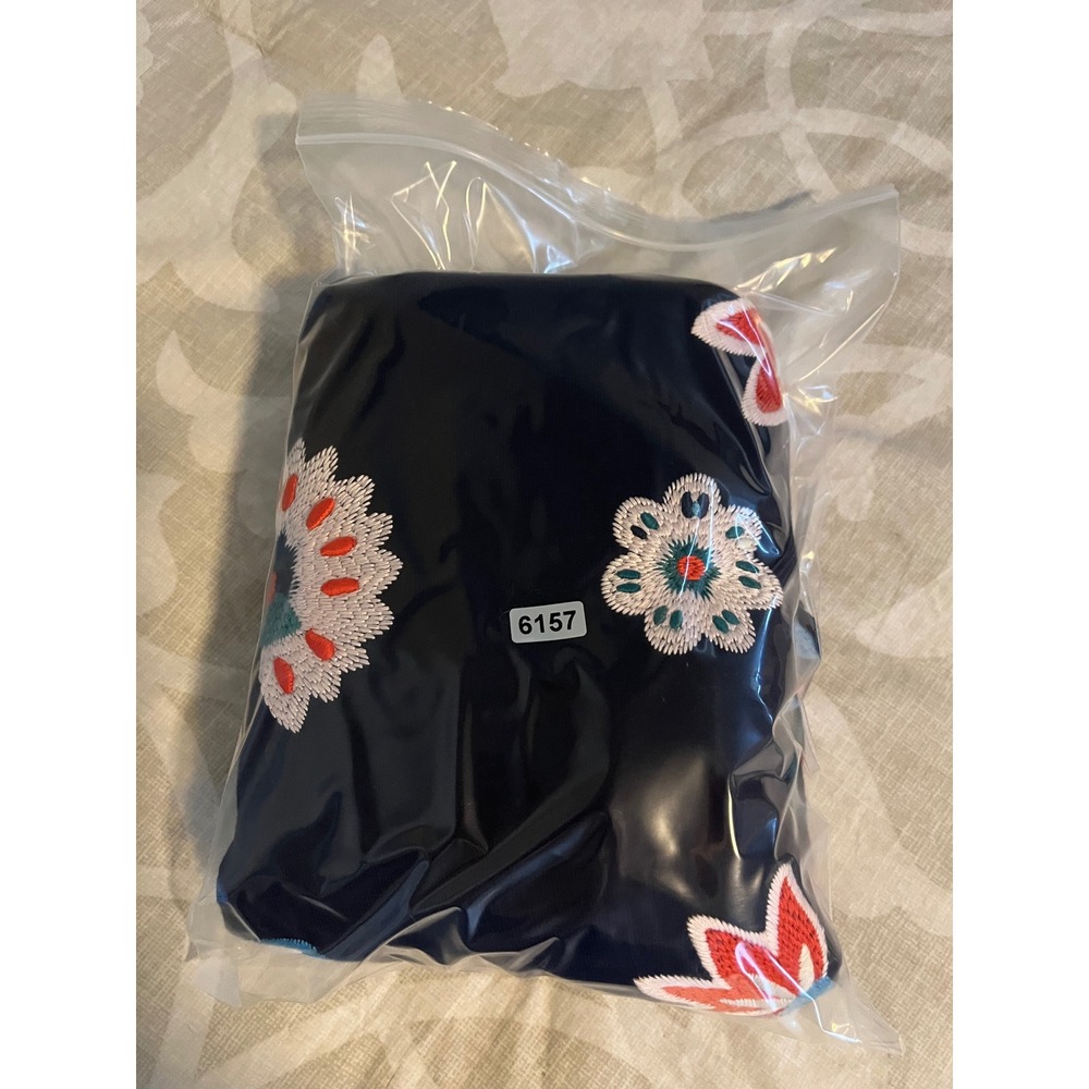 Boden Hannah Embroidered Bird Floral Navy Sweatshirt XS - Picture 8 of 8